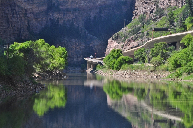the Glenwood Canyon bike path